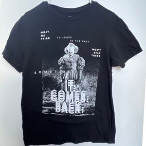 IT Chapter Two Pennywise Horror Movie Graphic T-Shirt Black Mens‎ Md Halloween